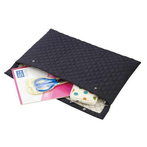 基礎縫いクッションケース チャコールグレー