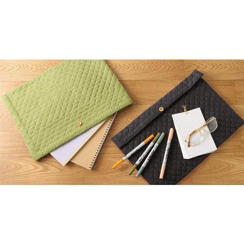 基礎縫いクッションケース チャコールグレー