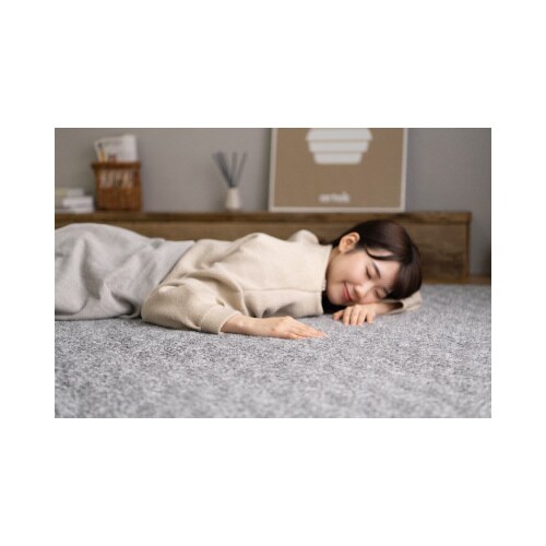 杢シープ調ラグ GY ORG−S1824−H