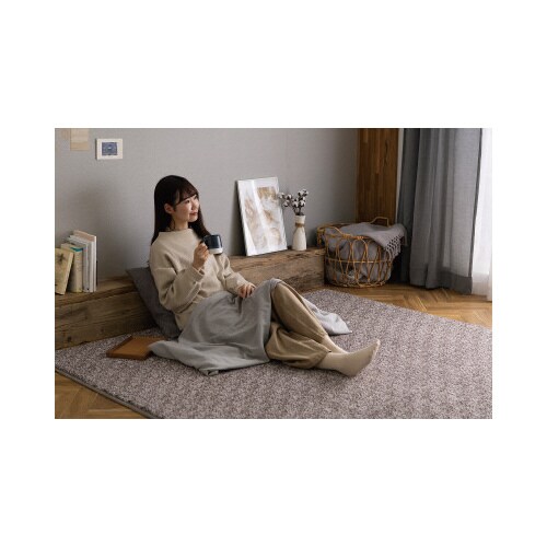 杢シープ調ラグ BR ORG−S1818−T