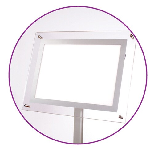 LEDポップスタンド A3 シルバー 屋内専用