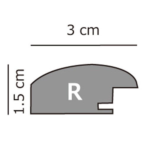 きはだフォトフレームR3 Lサイズ