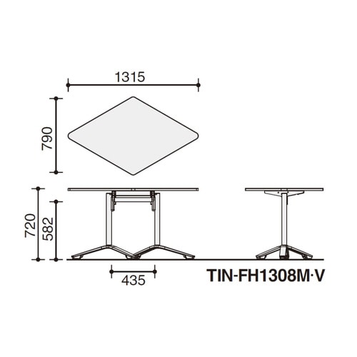 教育用家具 イニシア テーブル ひし形