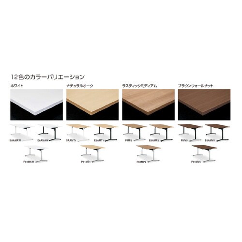 ビエナ 固定U字形天板配線付塗装脚アジャスター