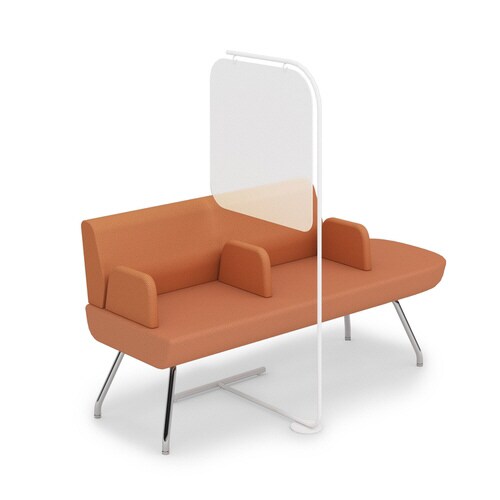 パネル スクリーンスタンド 透明 脚部奥行800