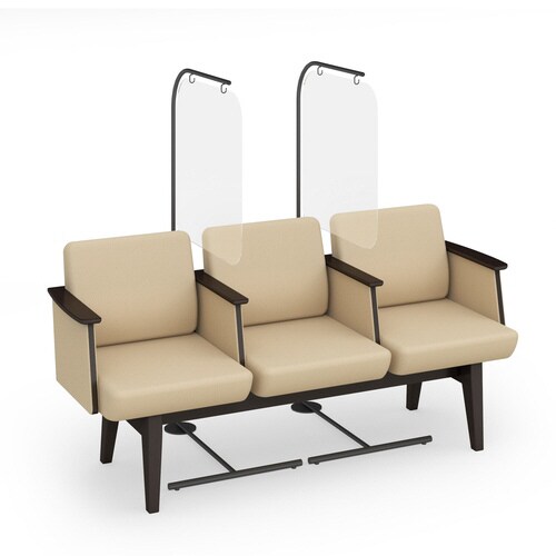 パネル スクリーンスタンド 透明 脚部奥行800