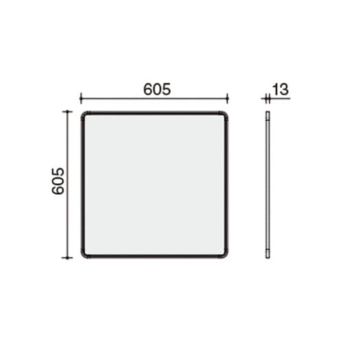 ホワイトボード モバイルホワイトボード ドット横罫