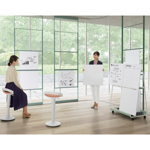 ホワイトボード モバイルホワイトボード ドット横罫