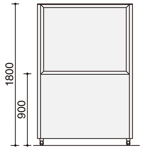 パネルスクリ−ン Sタイプ 上面ガラスパネル