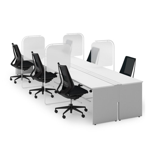 パネル スクリーンスタンド 半透明 脚部奥行600