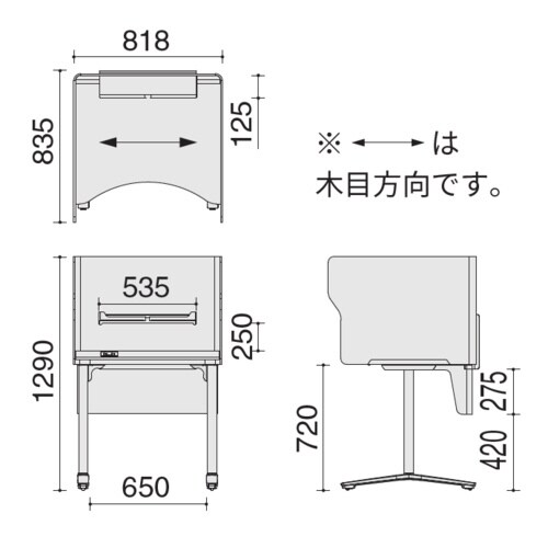 ブース タイニ−キュ−ブ スタンダ−ドメラミン天板