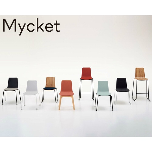 ミケット キャスター脚 背座樹脂 座パッド付