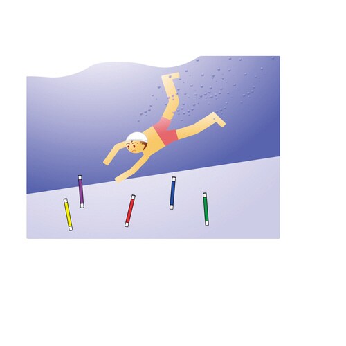 水中スティック(6色1組)×2