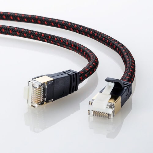 つめ折れ防止カテゴリ7細径メッシュLANケーブル