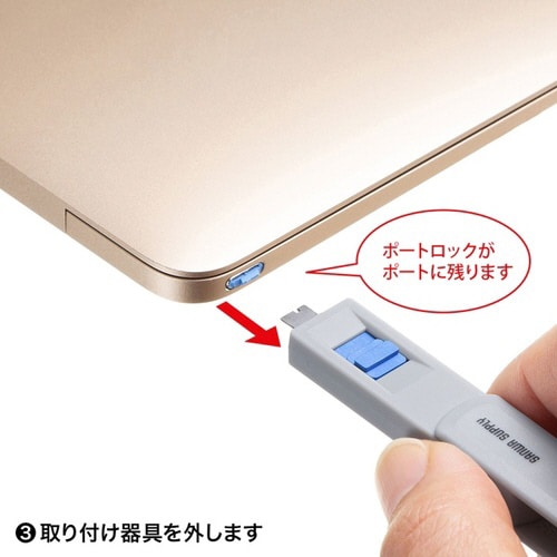 TypeCポート取付けセキュリティ