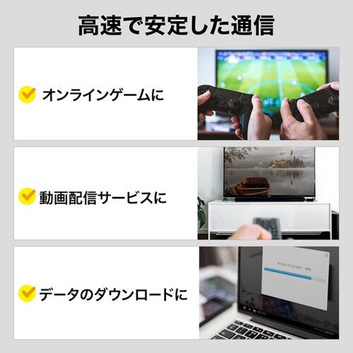 つめ折れ防止カテゴリ7細径メッシュLANケーブル
