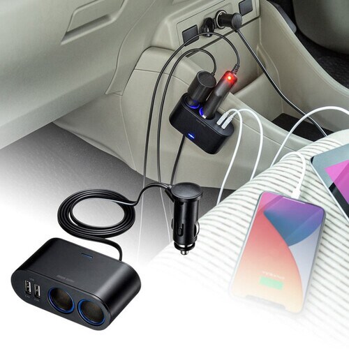 USBチャージャー付2連ソケット