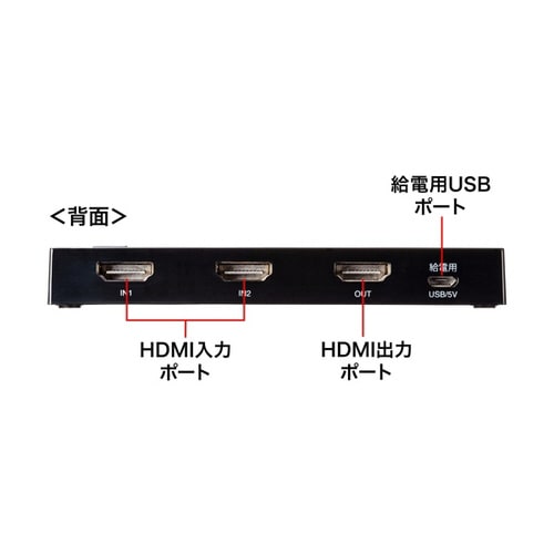 4K・HDR・HDCP2.2対応HDMI切替器
