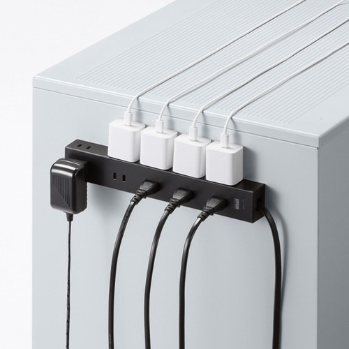 電源タップ 2P 10個口 強力ネオジムマグネット