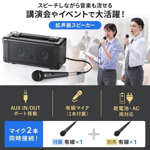 マイク付き拡声器スピーカー