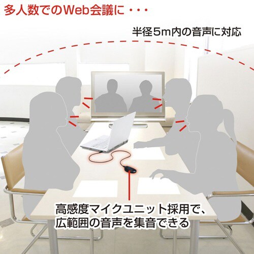 WEB会議高感度USBマイク