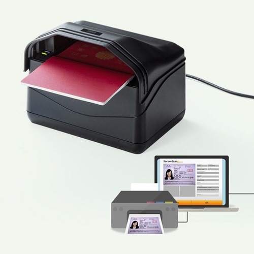 IDカードスキャナ(パスポート、免許証、保険証)