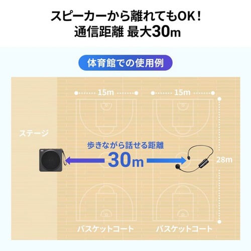 ワイヤレスポータブル拡声器