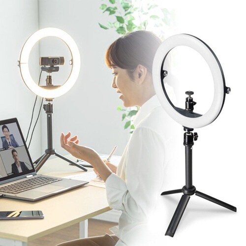 WEBカメラ用LEDライト付きスタンド