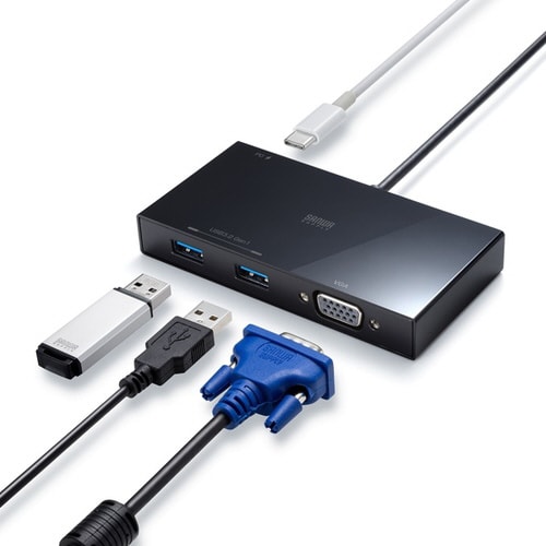 VGA付USB Type−Cハブ