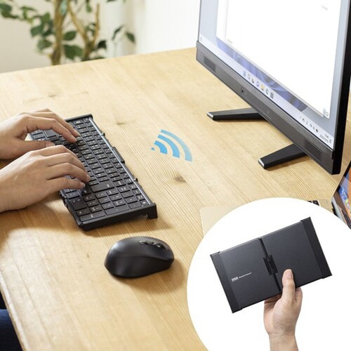 Bluetooth折りたたみフルキーボード