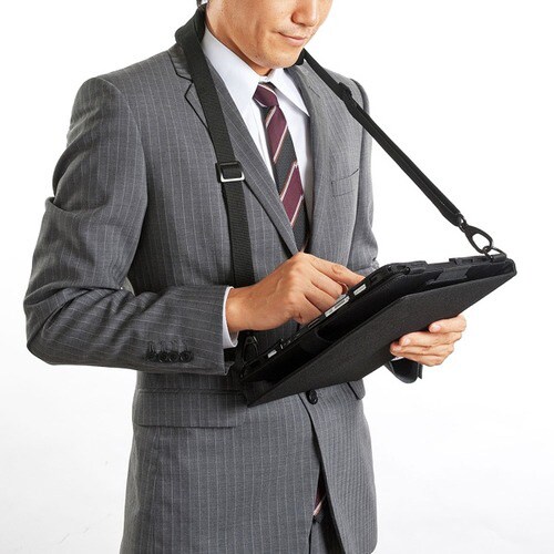 ショルダーベルト付き13型タブレットPCケース