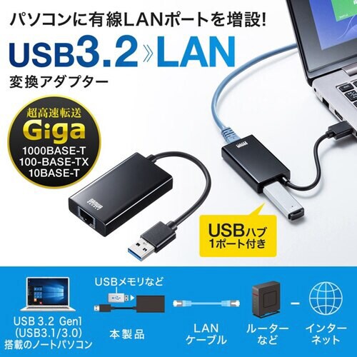 USB3.2−LAN変換アダプタ