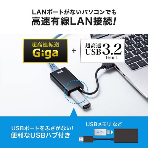 USB3.2−LAN変換アダプタ