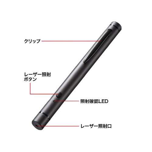 高輝度赤色レーザーポインター