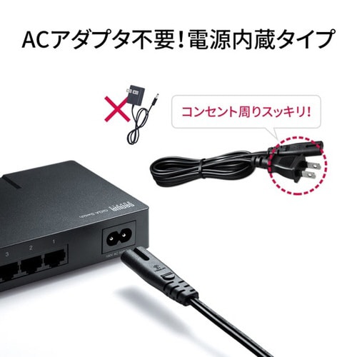 ギガビット対応 スイッチングハブ(8ポート)