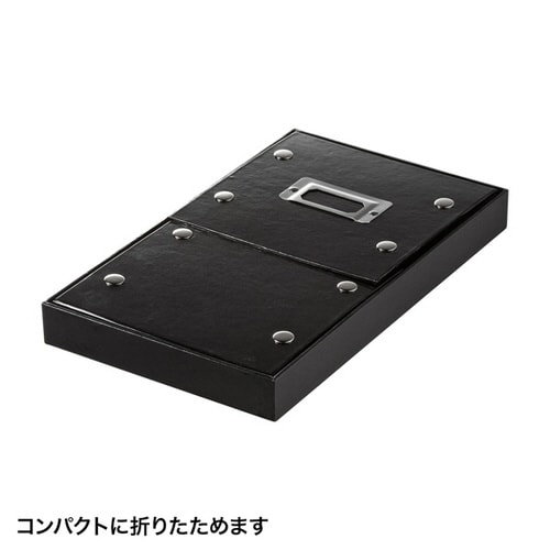 組み立て式CD BOX(ブラック)