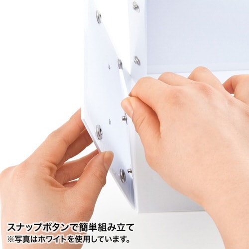 組み立て式CD BOX(ブラック)