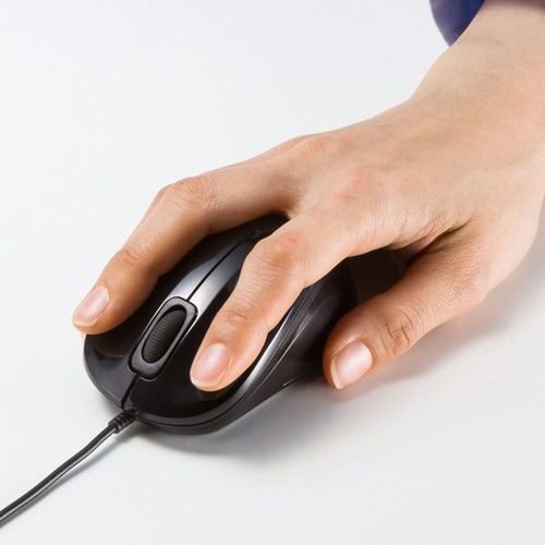 抗菌・静音有線ブルーLEDマウス