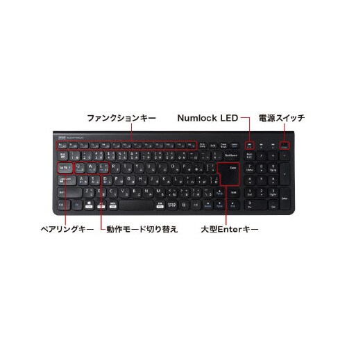 Bluetoothスリムキーボード
