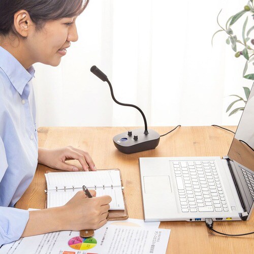 スタンドマイク型USBスピーカーフォン