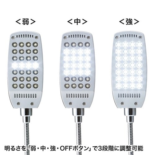 USBクリップ式LEDライト