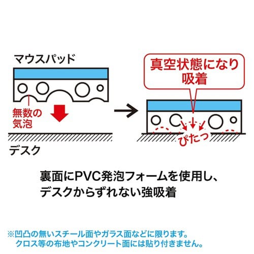 ずれないマウスパッド(グレー)