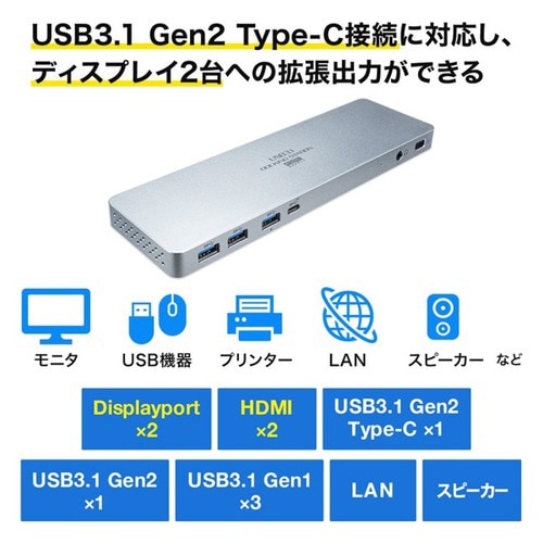 USB Type−C専用ドッキングステーション