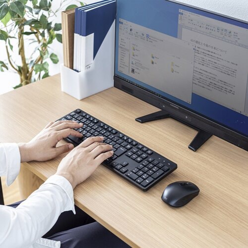 ワイヤレス静音キーボードマウスセット