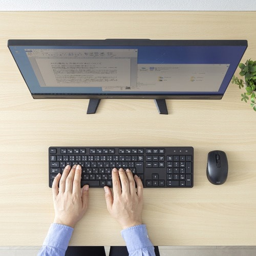 ワイヤレス静音キーボードマウスセット