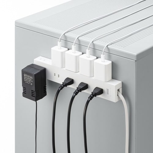 電源タップ 2P 10個口 強力ネオジムマグネット