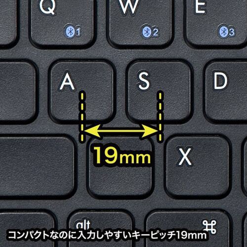 タブレットスタンド機能付き BTキーボード