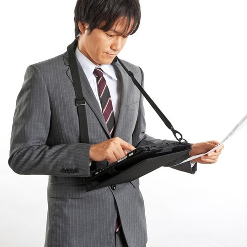 ショルダーベルト付き12.5型タブレットPCケース