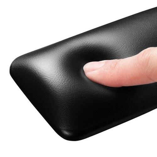 マウス用リストレスト(レザー調素材、ブラック)