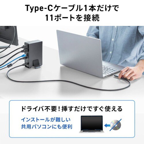 USB Type−Cドッキングステーション